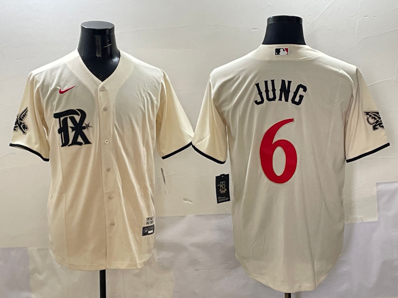 Men's Texas Rangers Josh Jung #6 Cream City Connect Limited Jersey